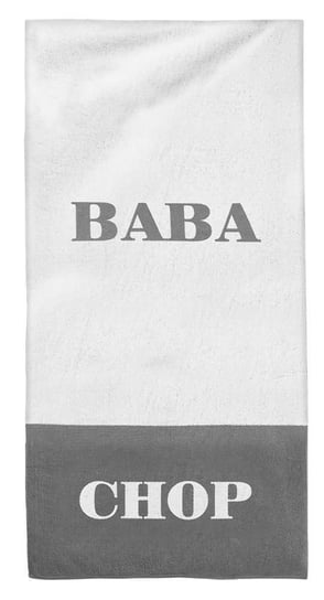Ręcznik Baba-Chop 80X160 Biały Szary Na Prezent Gadżet Dla Pary Kąpielowy Inny producent