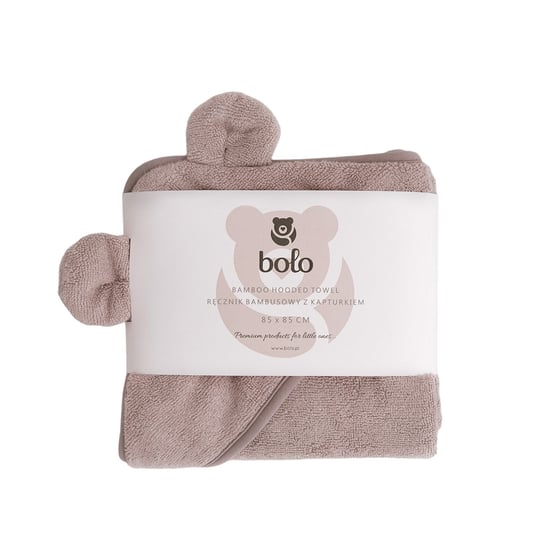 Ręcznik bambusowy z kapturkiem 85x85cm - latte Bolo