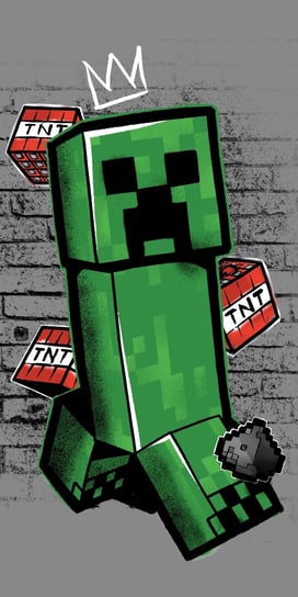 Ręcznik Bawełna 140X70Cm Minecraft Creepers Art Jerry Fabrics