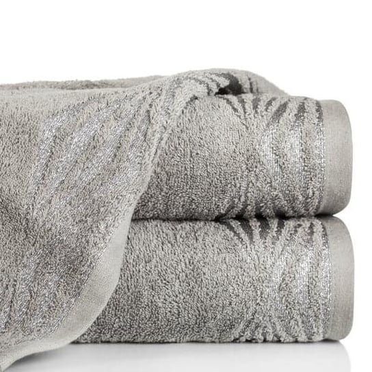 Ręcznik bawełna stalowy 50x90 żakardowa bordiura SALLY EUROFIRANY Eurofirany