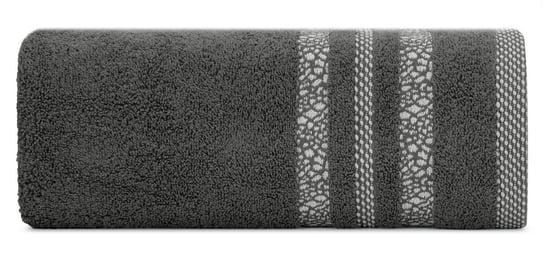 Ręcznik bawełniany, 30x50, stalowy z bordiura, R171-05 Eurofirany