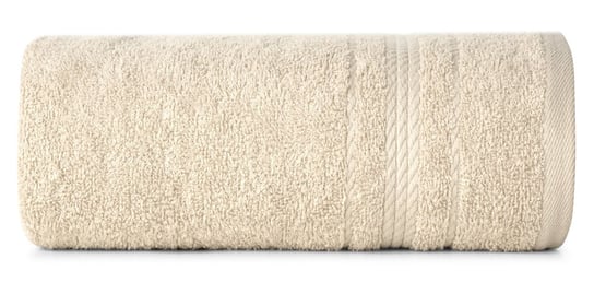 Ręcznik bawełniany, 50x90, beżowy z bordiurą, R174-03 Eurofirany
