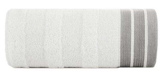 Ręcznik bawełniany, 50x90, biały z bordiura, R170-01 Eurofirany