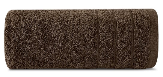 Ręcznik bawełniany, 50x90, brązowy z bordiurą, R176-09 Eurofirany