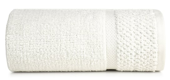 Ręcznik bawełniany, 50x90, kremowy z bordiurą, R170-01 Eurofirany