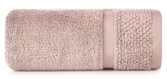 Ręcznik bawełniany, 50x90, pudrowy z bordiurą, R170-05 Eurofirany