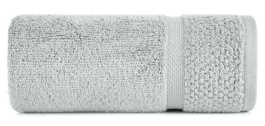 Ręcznik bawełniany, 50x90, srebrny z bordiurą, R170-02 Eurofirany