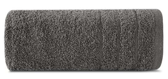 Ręcznik bawełniany, 70x140, stalowy z bordiurą, R176-05 Eurofirany