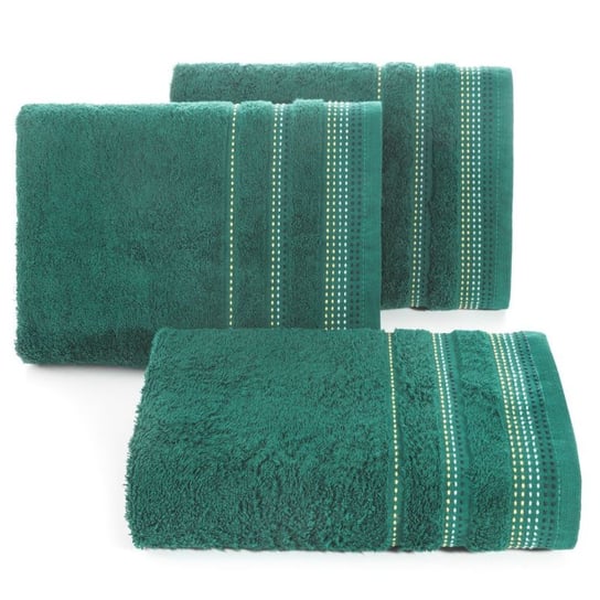 Ręcznik Bawełniany, 70X140, Zielony Z Bordiurą, R3-29 Eurofirany