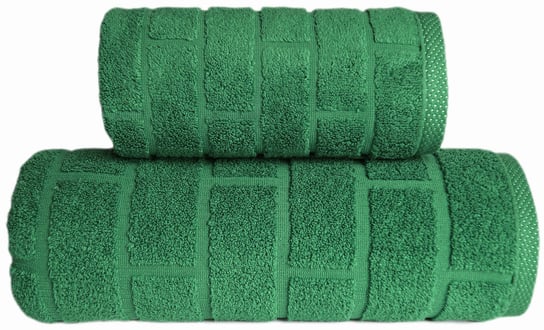Ręcznik Bawełniany, 70X140, Zielony Z Bordiurą, Rfm-15 Greno