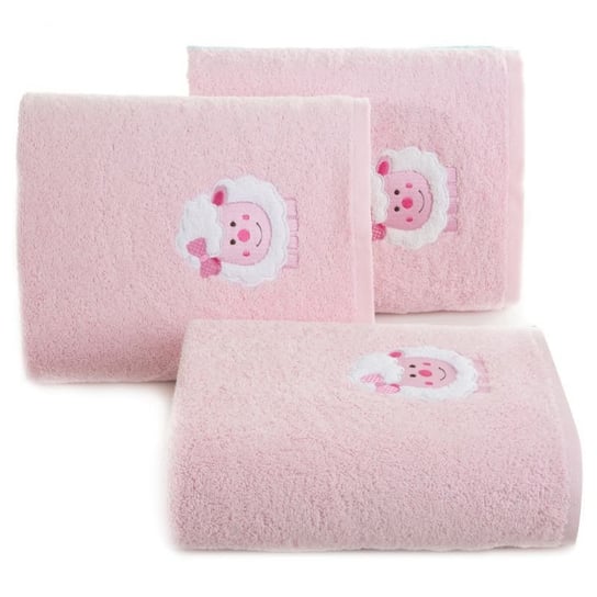 Ręcznik bawełniany dziecięcy EUROFIRANY Baby, różowy, 50x90 cm Eurofirany