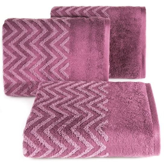 Ręcznik bawełniany EUROFIRANY Ela, różowy, 70x140 cm Eurofirany