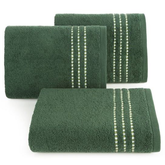 Ręcznik bawełniany EUROFIRANY Fiore, Butelkowy Zielony, rozmiar 30x50 cm Eurofirany