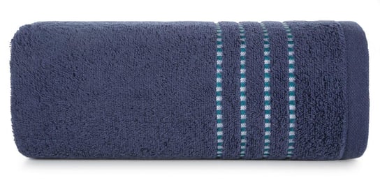 Ręcznik bawełniany EUROFIRANY Fiore, Granatowy, rozmiar 70x140 cm Eurofirany