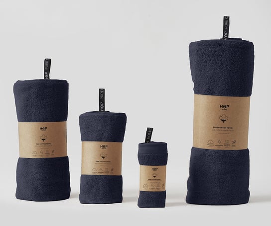 Ręcznik bawełniany Granatowy 30x50 HOP Design HOP Design