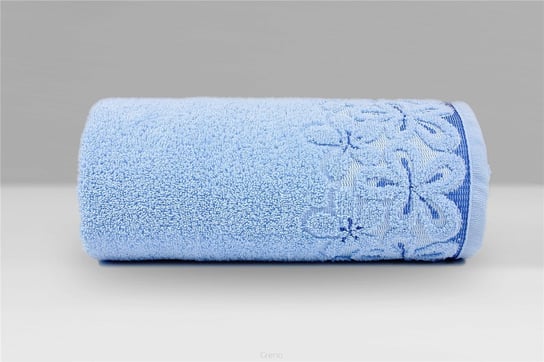 Ręcznik bawełniany GRENO Bella, błękitny, 70x140 cm Greno