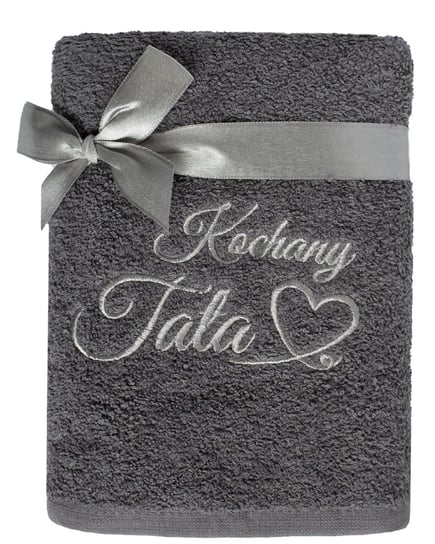 Ręcznik bawełniany łazienkowy 50x90 z haftem Kochany Tata Faro