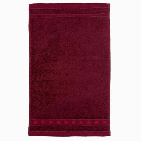 Ręcznik bawełniany Miss Lucy Michael Basic 30x50 cm bordowy Miss Lucy