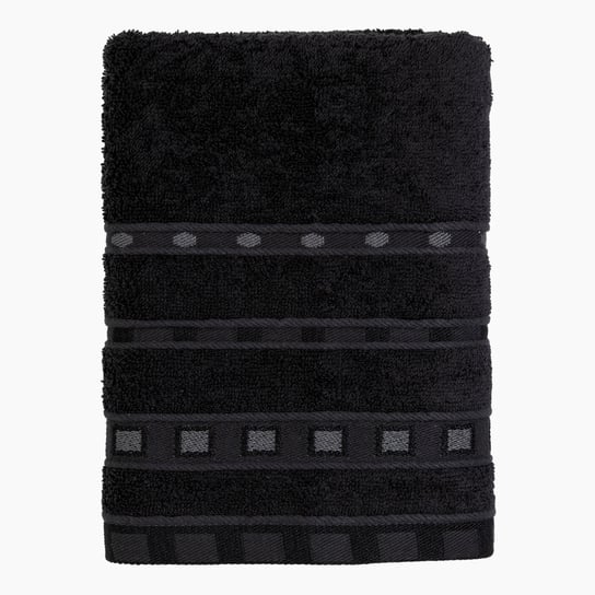 Ręcznik bawełniany Miss Lucy Michael Basic 50x90 cm czarny Miss Lucy