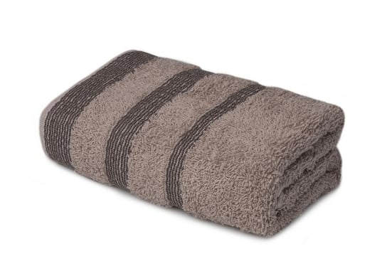 Ręcznik bawełniany MÓWISZ I MASZ, Line, ciemnobeżowy, 70x140 cm Mówisz i Masz