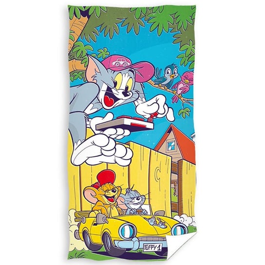 RĘCZNIK bawełniany TOM and JERRY 70x140 cm & Carbotex