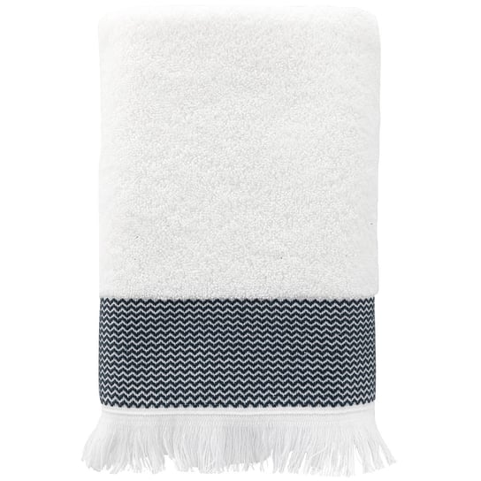 Ręcznik bawełniany z frędzlami Miss Lucy Natika 70x140 cm biały Miss Lucy