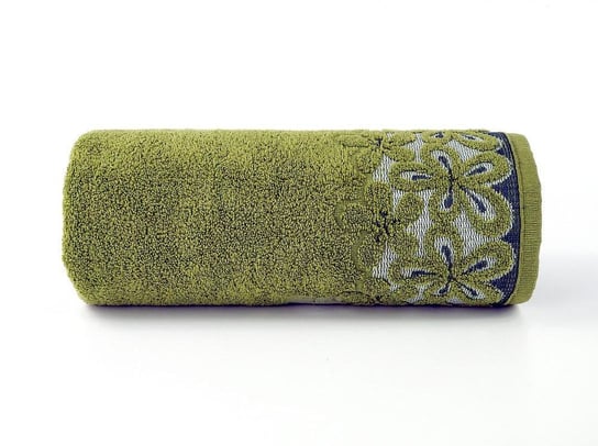 Ręcznik Bella 70x140 oliwkowy 450 g/m2 frotte Greno