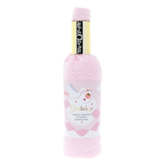 Ręcznik Butelka (100X50) Różowy - Narodziny Dziewczynki (Ptaszek) / F.H.U.P. Bogas Inna marka