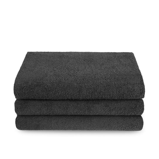 Ręcznik czarny Deluxe Black 100 % bawełna frotte 70x140 cm, 450 gsm Tuva Home
