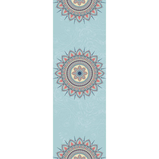 Ręcznik do jogi błękitny kwiat mandala 4yourhealth