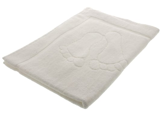 Ręcznik/dywanik łazienkowy stopki 50/70 biały ABC