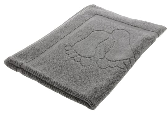 Ręcznik/dywanik łazienkowy stopki 50/70 szary ABC