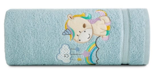 Ręcznik dziecięcy 50x90 Baby niebieski Jednorożec 450g/m2 Eurofirany Eurofirany