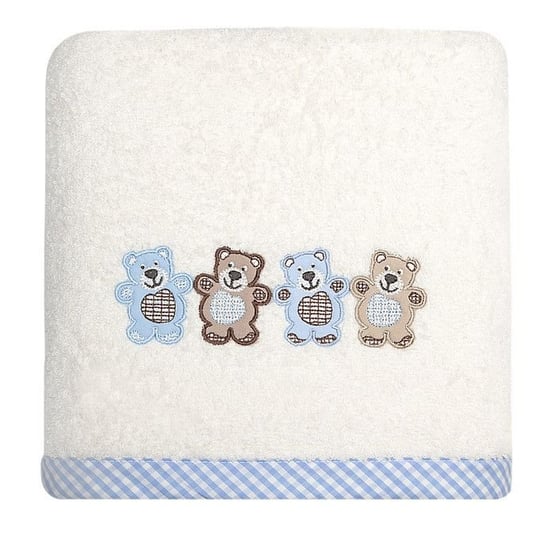 Ręcznik EUROFIRANY Baby, kremowo-niebieski, 70x140 cm Eurofirany