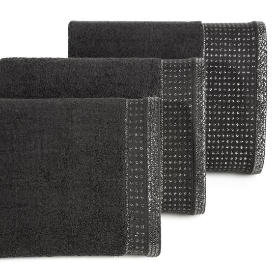 Ręcznik EUROFIRANY Lurex, czarny, 50x90 cm Eurofirany