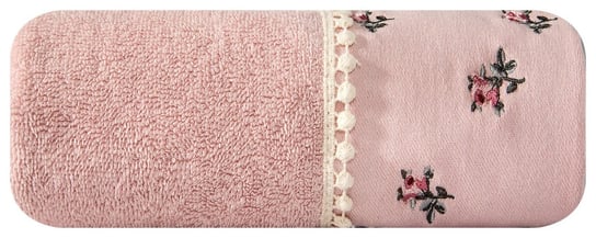 Ręcznik EUROFIRANY Nancy, różowy, 70x140 cm Eurofirany