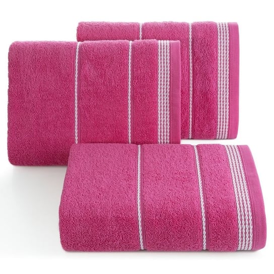 Ręcznik EUROFIRANY różowy 30x50 bordiura sznurek MIRA Eurofirany