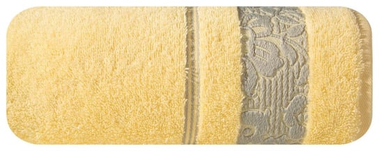 Ręcznik EUROFIRANY Sylwia, żółto-szary, 50x90 cm Eurofirany