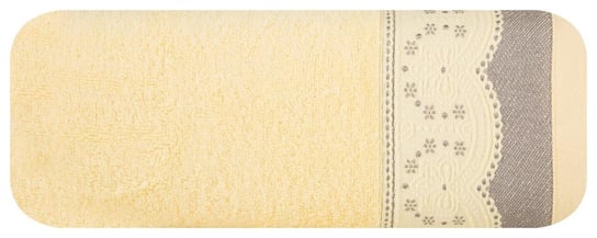 Ręcznik EUROFIRANY Tina 03, żółto-szary, 50x90 cm Eurofirany