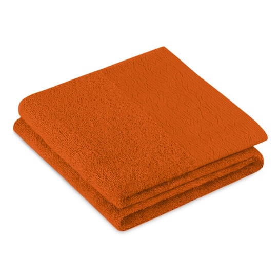 Ręcznik Flos Kolor Rudy Styl Klasyczny 70x130 AmeliaHome, - Ręcznik, Ah, Flos, Ging, 70x130 AmeliaHome