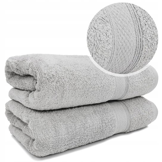 Ręcznik frotte bawełniany 450 g/m² gruby miękki BERBERIS 70x140 J.SZARY Kontrast