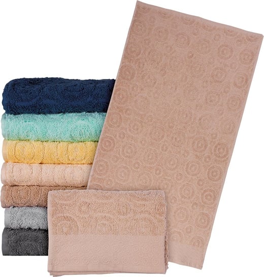 Ręcznik frotte kolor beżowy roz. 50x90 REIS