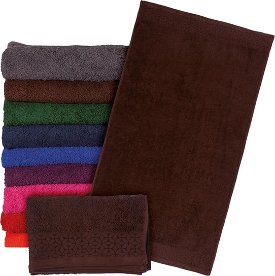 Ręcznik frotte kolor brązowy roz. 50x90 REIS
