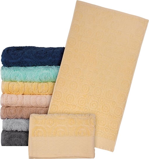 Ręcznik frotte kolor jasnożółty roz. 50x90 REIS