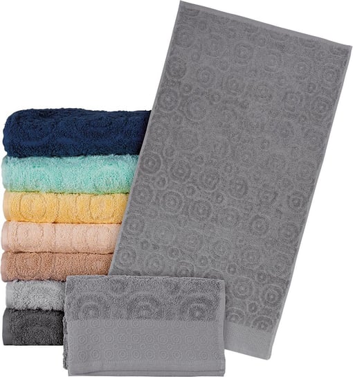 Ręcznik frotte kolor szary/stalowy roz. 70x140 REIS