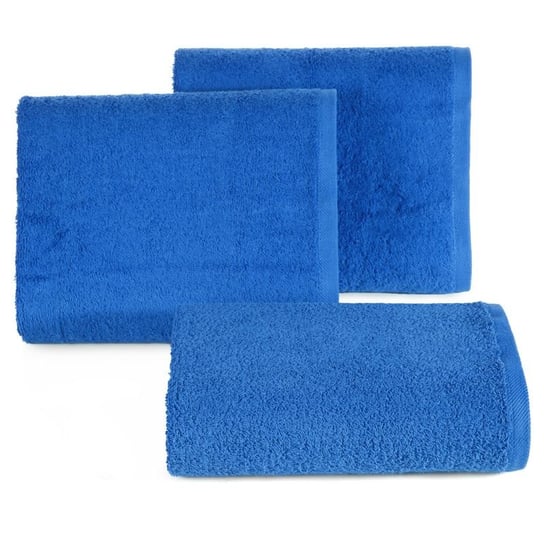 Ręcznik gładki jednokolorowy niebieski 50x90 Eurofirany