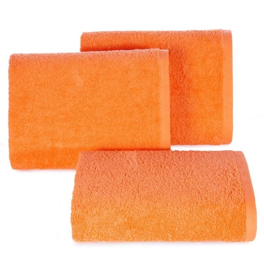 Ręcznik gładki jednokolorowy pomarańczowy 50x90 Eurofirany