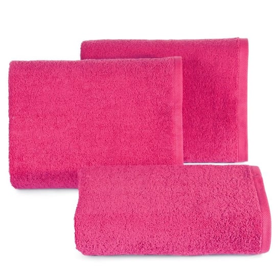 Ręcznik gładki jednokolorowy różowy 50x90 MIĘKKI Eurofirany