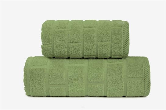Ręcznik GRENO Brick, 70x140 cm, oliwkowy Greno