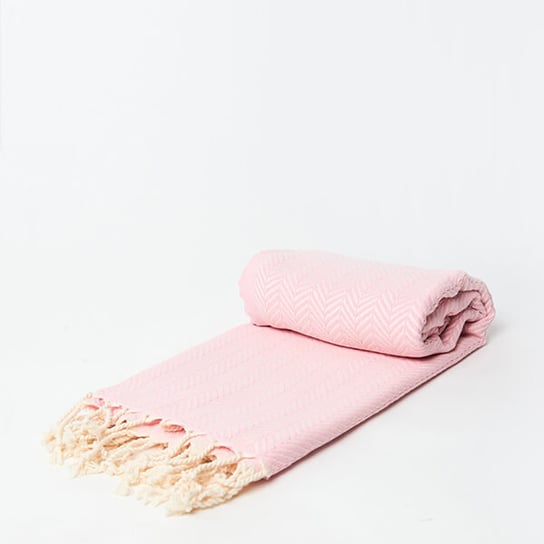 Ręcznik hammam DAMLA 100% naturalna bawełna YEYE Jasny różowy YEYE NATURAL